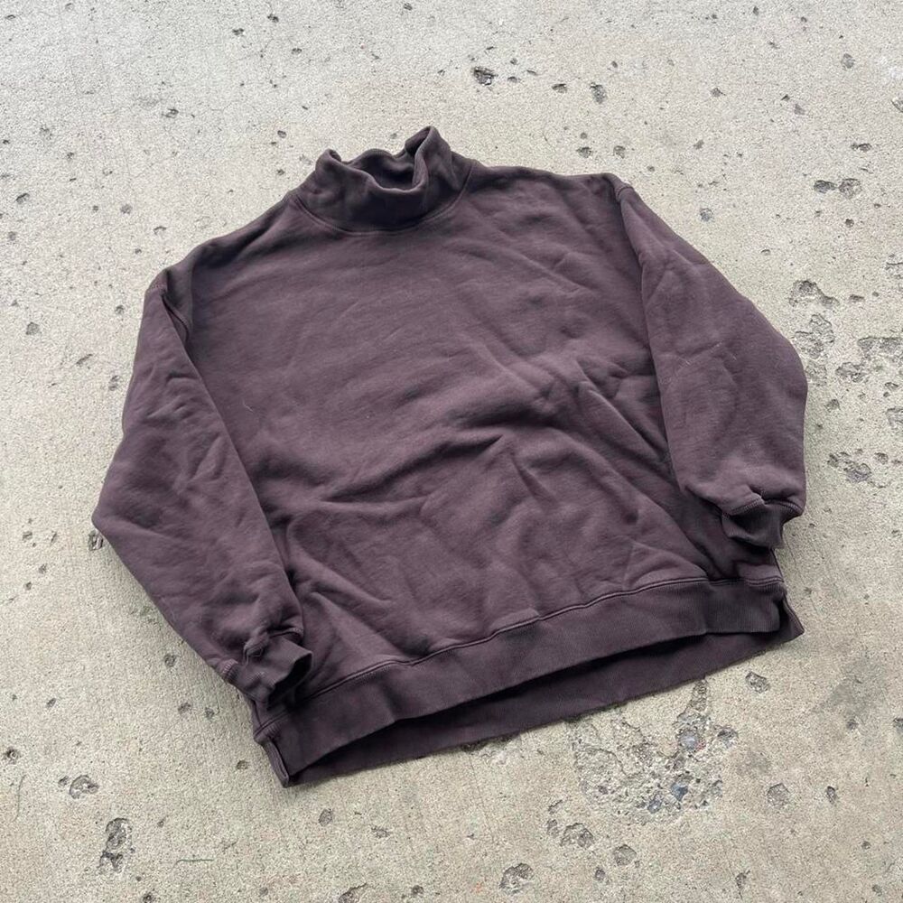 Free People Streetwear Y2K Heavyweight Mock Neck Sweatshirt